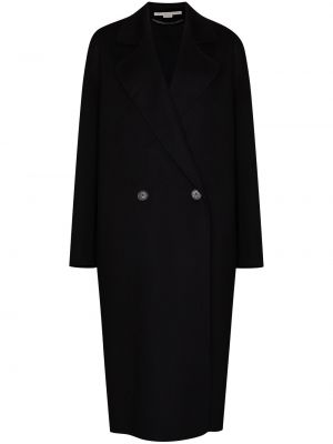 Vilnonis paltas oversize Stella Mccartney juoda