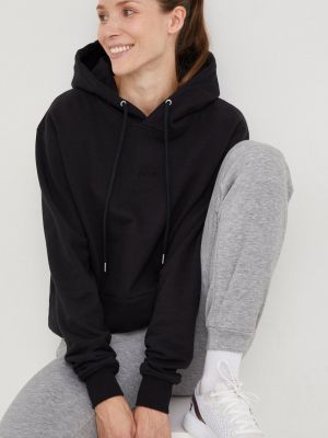 Pamučna hoodie s kapuljačom Arkk Copenhagen crna