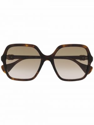 Överdimensionerad glasögon Gucci Eyewear brun