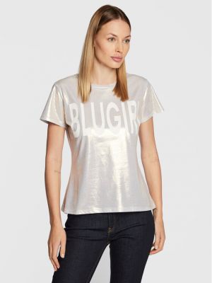 Marškinėliai Blugirl Blumarine sidabrinė