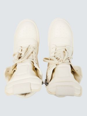 Bőr sneakers Rick Owens fehér