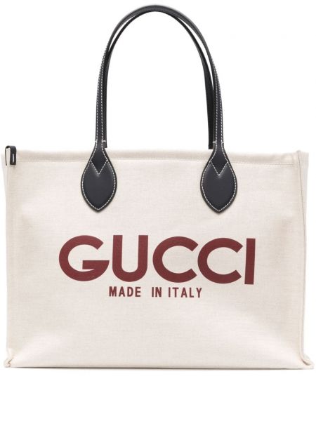 Baskılı alışveriş çantası Gucci