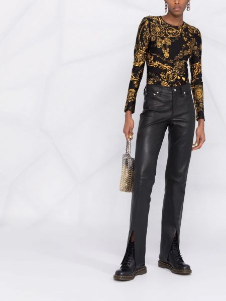 Body con estampado Versace Jeans Couture negro
