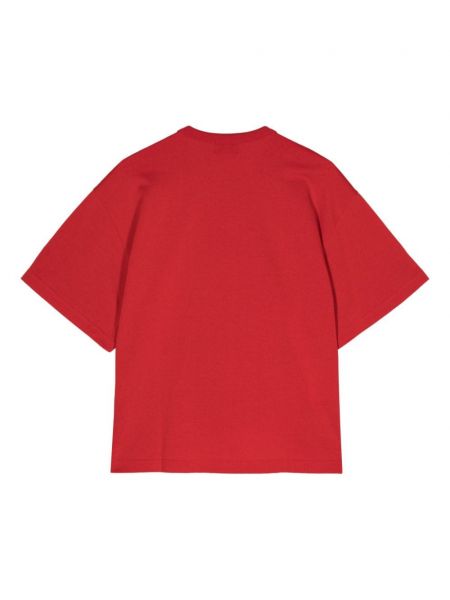 Bavlněné tričko s potiskem Kolor červené