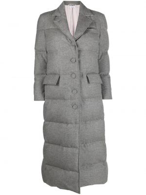 Μάλλινο παλτό Thom Browne γκρι