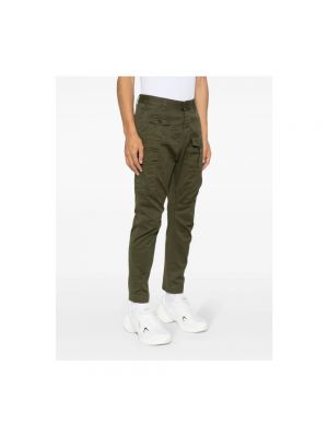 Pantalones de algodón Dsquared2 verde