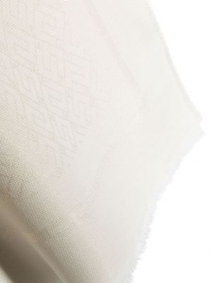 Echarpe à imprimé en jacquard Elisabetta Franchi blanc