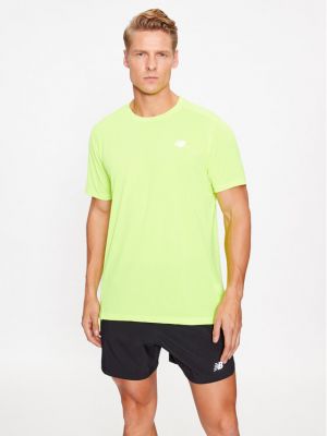 Priliehavé tričko s krátkymi rukávmi New Balance zelená