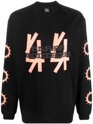 Sweatshirt aus baumwoll mit print 44 Label Group schwarz