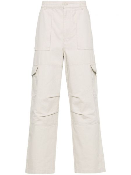 Relaxed карго панталони Acne Studios бяло