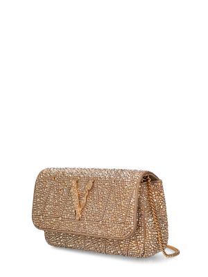 Чанта за ръка с кристали Versace