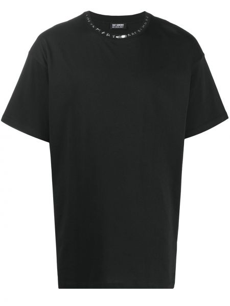 Camiseta con estampado Raf Simons negro