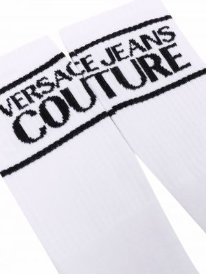 Chaussettes en tricot Versace Jeans Couture blanc