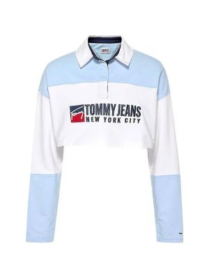 Polokošile s krátkými rukávy Tommy Jeans bílé