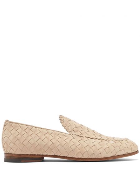 Loafers en suède Scarosso beige