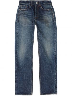 Voľné džínsy s rovným strihom Balenciaga modrá