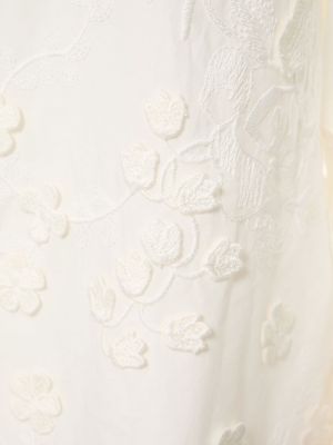 Риза бродирана на цветя Elie Saab бяло