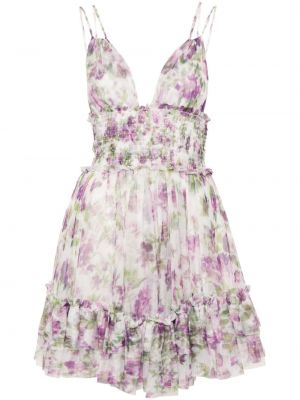 Mini haljina s cvjetnim printom s printom od tila Philosophy Di Lorenzo Serafini