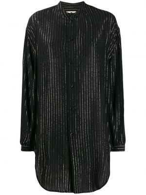 Блуза на райета Saint Laurent черно