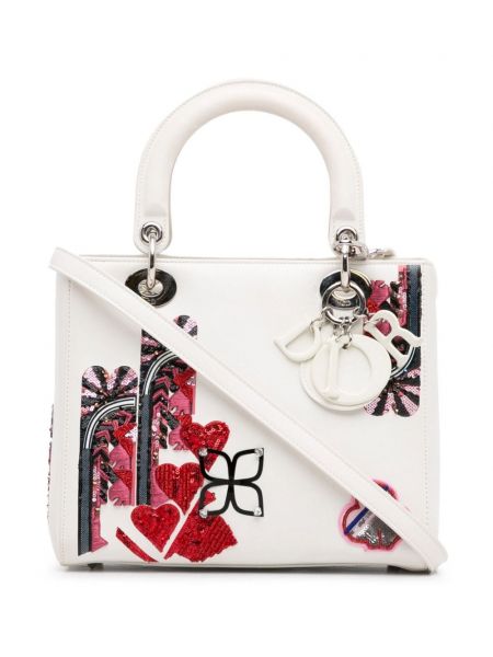 Flitrovaná taška na tašku Christian Dior Pre-owned biela