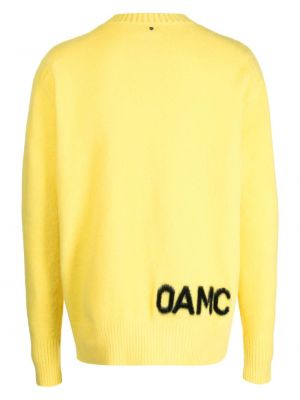 Sweter wełniany Oamc żółty