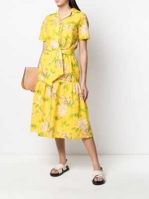 Camisa de flores con estampado Kenzo amarillo
