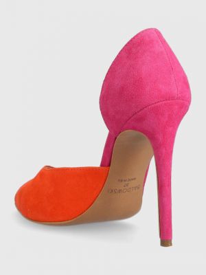 Pantofi din piele Baldowski roz