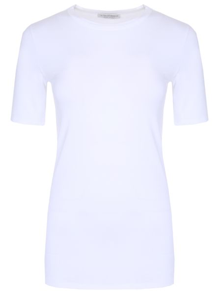 Однотонная футболка Le Tricot Perugia белая