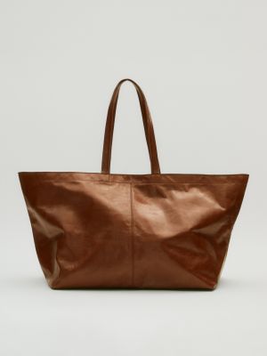 Кожаная сумка Massimo Dutti