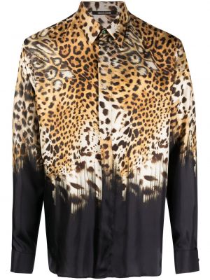 Raštuota marškiniai leopardinė Roberto Cavalli
