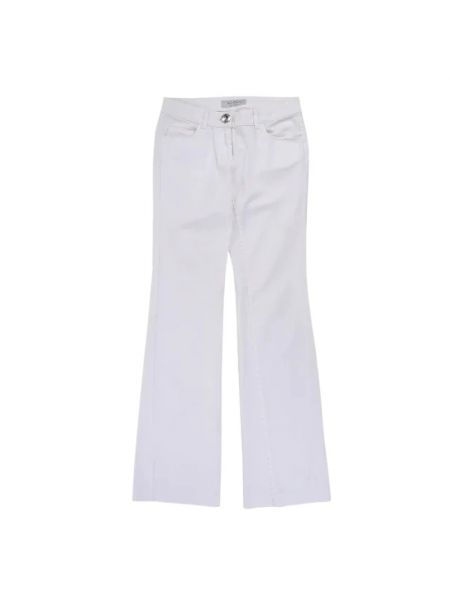 Jeans en coton Saint Laurent Vintage blanc