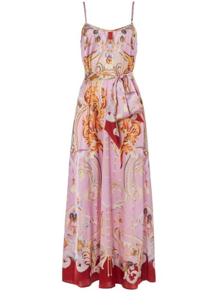 Kjole med stropper med print Temperley London