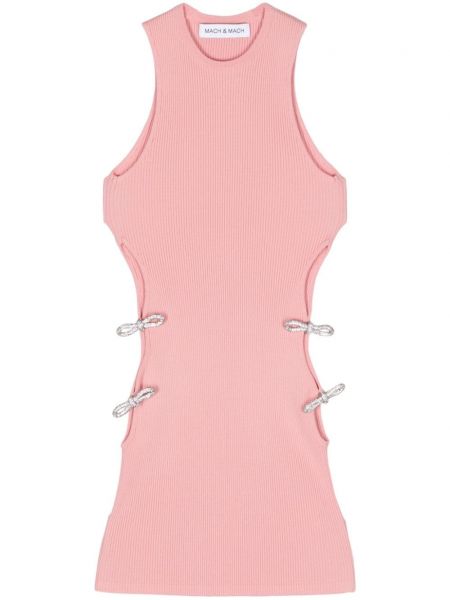 Strick top mit schleife Mach & Mach pink