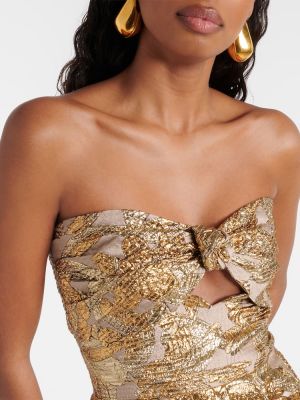 Šaty s mašlí Johanna Ortiz zlaté