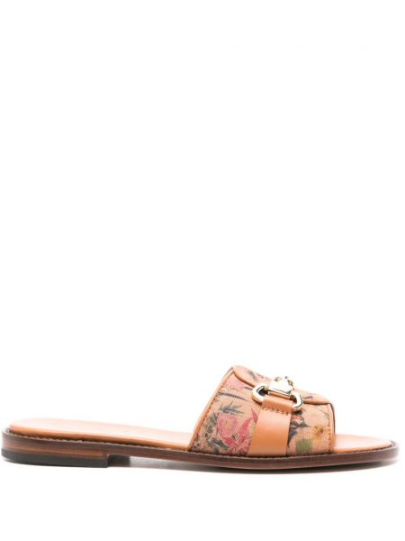 Sandale cu model floral cu imagine Doucal's maro