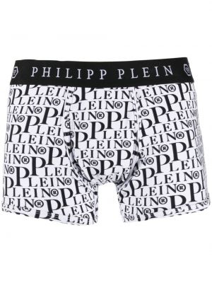 Trykt boksershorts Philipp Plein hvit