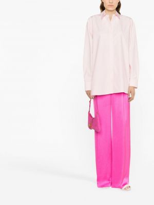 Oversize hemd mit geknöpfter Loulou Studio pink