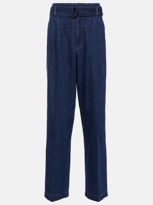 Voľné džínsy s vysokým pásom Polo Ralph Lauren modrá