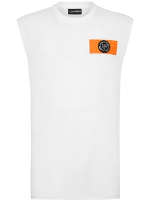 Βαμβακερό πουκάμισο Plein Sport λευκό