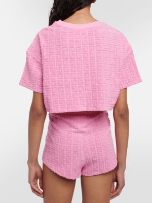 Pamut rövidnadrág Givenchy rózsaszín
