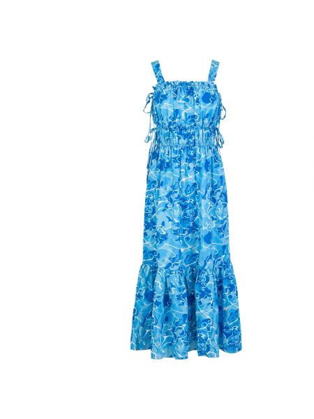 Sukienka midi z nadrukiem Jaaf niebieska