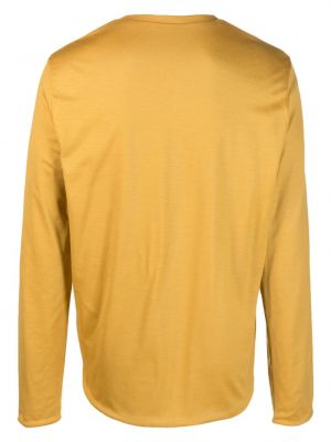 T-shirt en coton avec manches longues Sease jaune