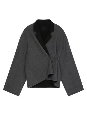 Кашемировый шерстяной пиджак Givenchy серый