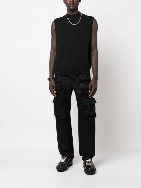 Pantalon cargo en coton avec poches Givenchy noir
