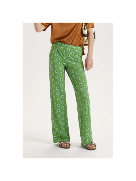 Pantalones rectos Maliparmi verde