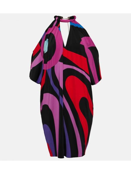 Σατέν φόρεμα με σχέδιο από ζέρσεϋ Pucci