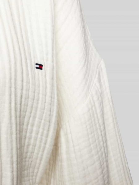 Szlafrok bawełniany Tommy Hilfiger biały
