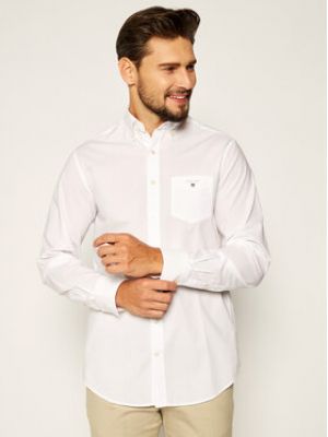 Casual bavlnená priliehavá košeľa Gant - biela
