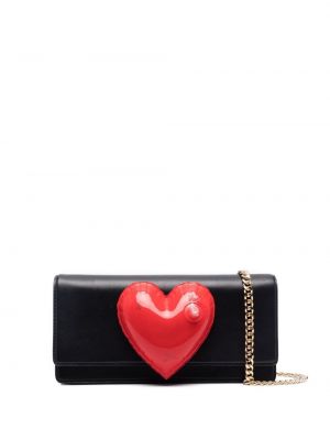 Pisemska torbica z vzorcem srca Moschino