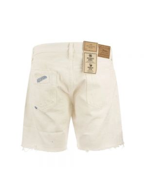 Szorty jeansowe Polo Ralph Lauren białe